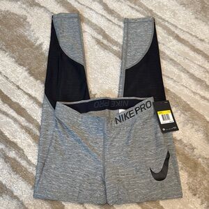 Nike Gray and Black Leggings